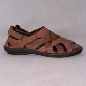 Born Women’s Leather Adjustable Strap Sandals Brown size 9 Strappy